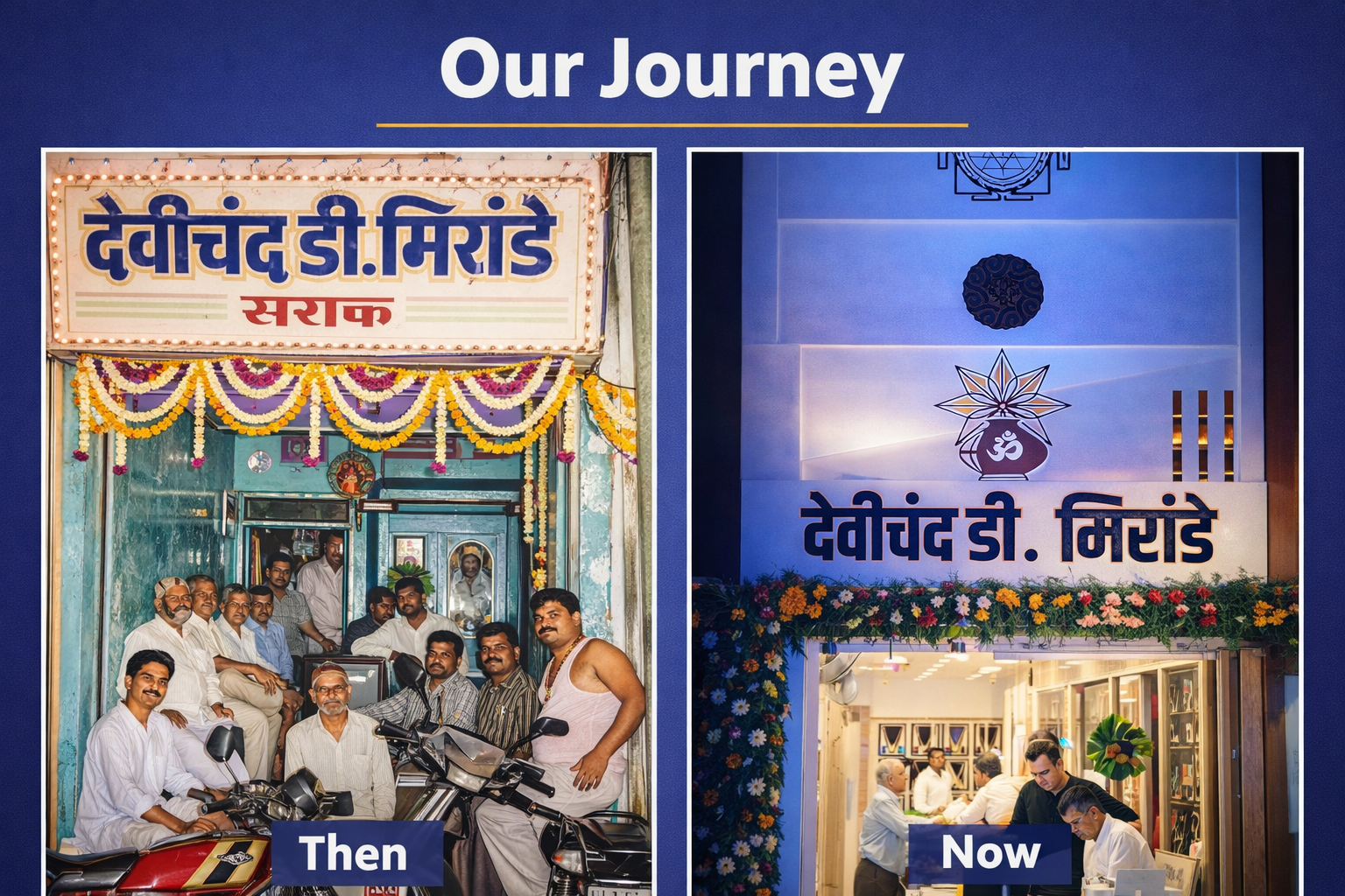 Then and now storefront journey